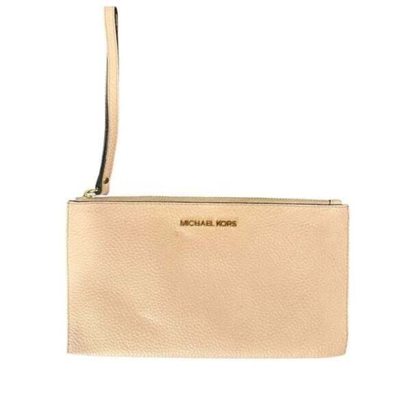 Michael Kors Beige Wristlet Clutch - Picture 2 of 10